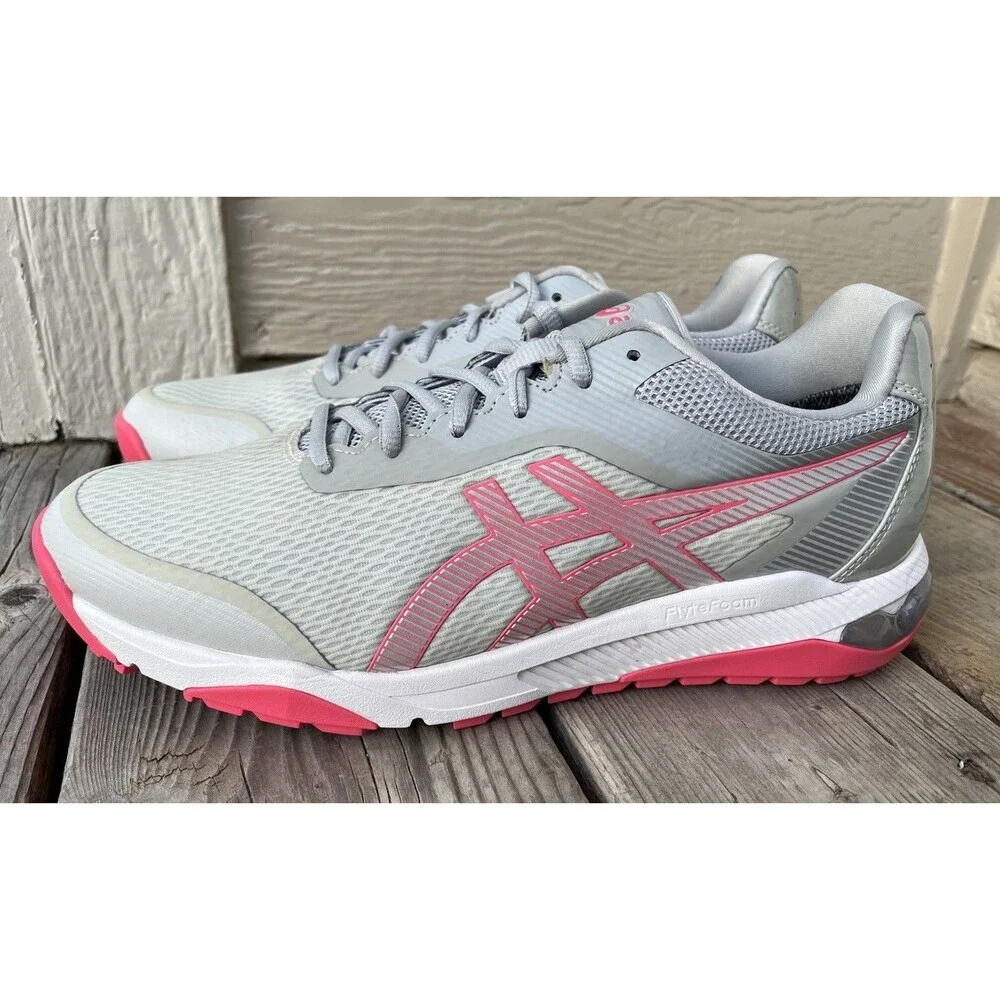 Asics Gel Course Ace Womens 10 Spikeless Golf Shoes Glacier Gray/Pink Cameo